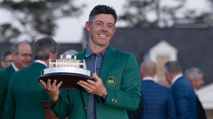 Rory McIlroy with the Masters trophy