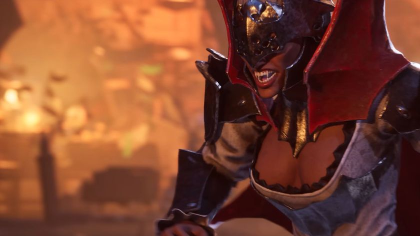 A vampire in a metal mask