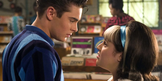 Link Larkin (Zac Efron) gazes at Tracy Turnblad (Nikki Blonsky) in 'Hairspray'