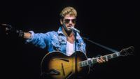 George Michael in concert at Z&eacute;nith in Paris, France, in 1988