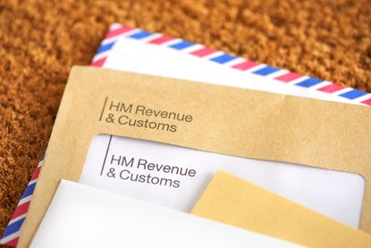 Envelopes marked HM Revenue and Customs