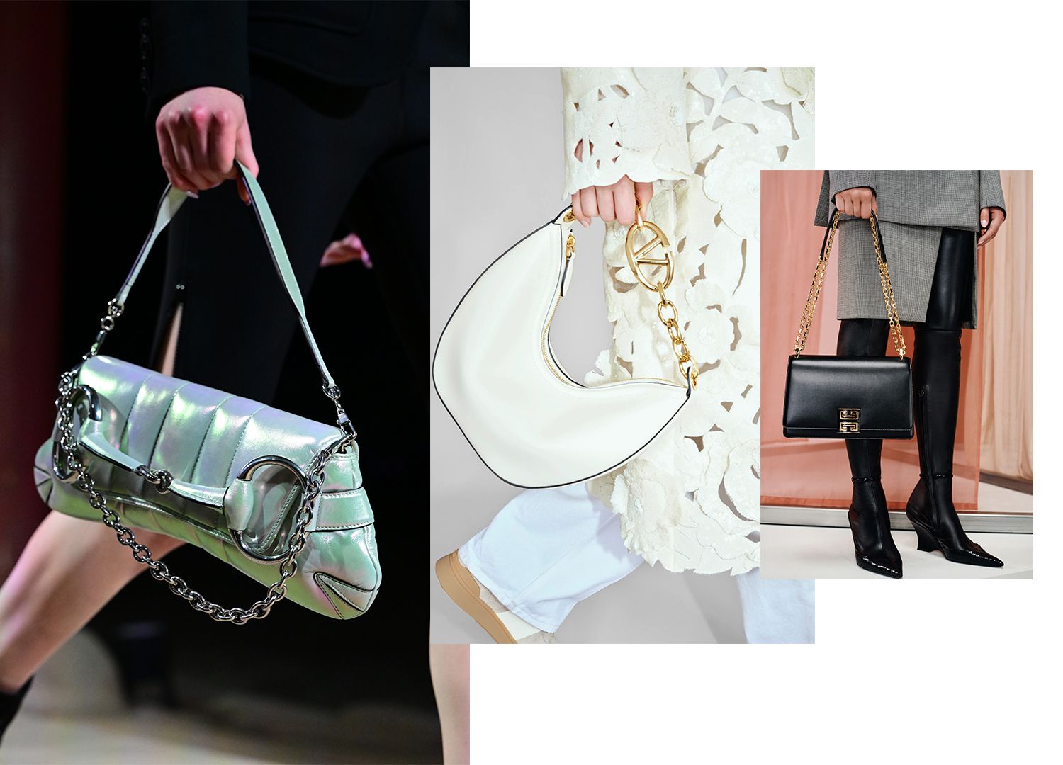 Graphics of winter 2024's handbag trends