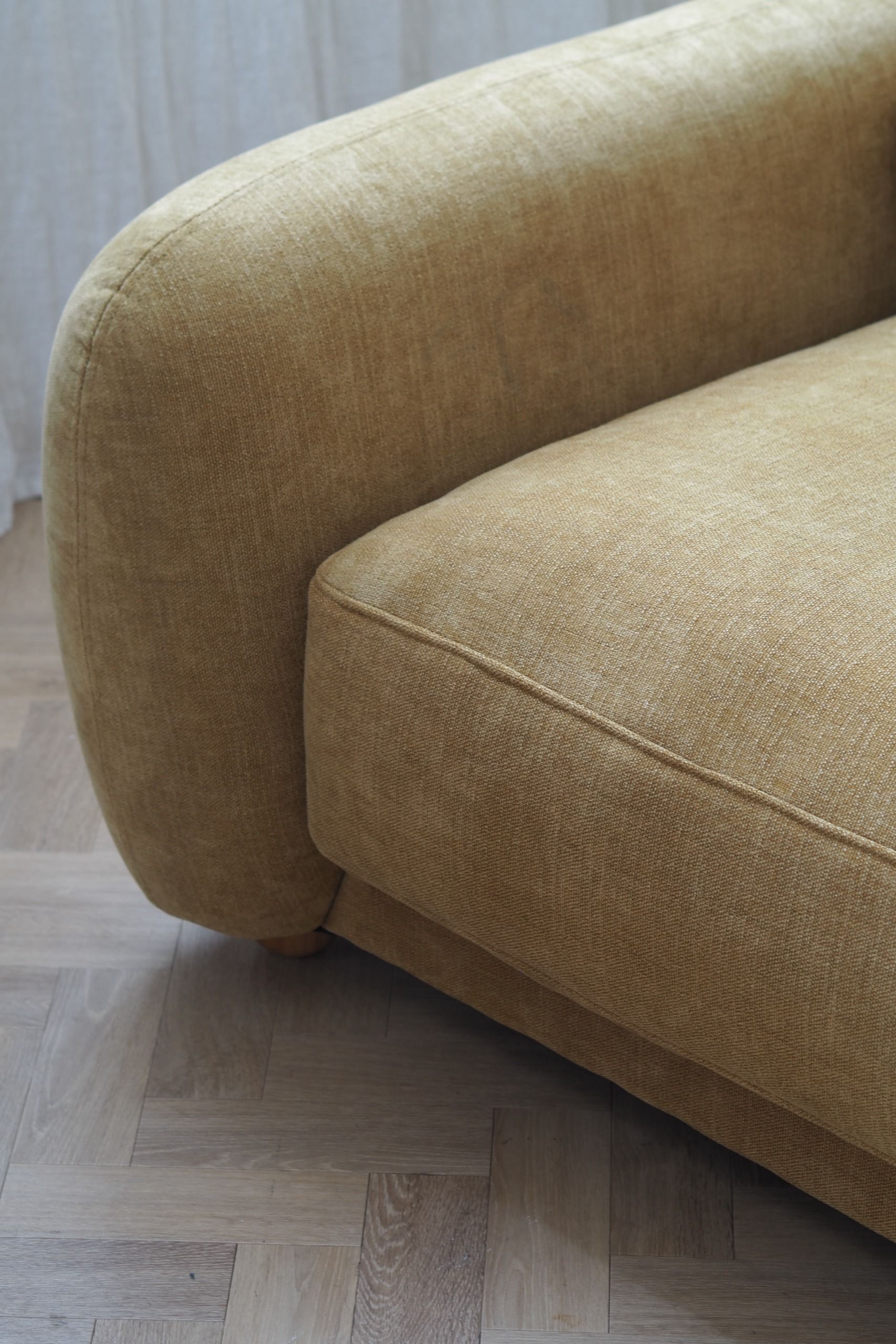 Habitat Casper Fabric 3 Seater Sofa - Camel