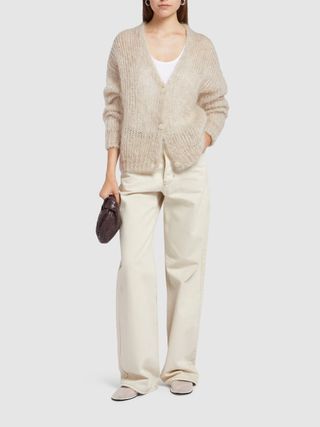 Pontiac Mohair Cardigan - Weekend Max Mara - Women - Beige - Xs