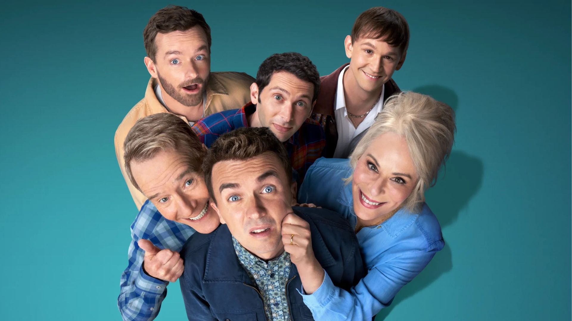 The cast of Malcolm in the Middle: Life's Still Unfair pose together