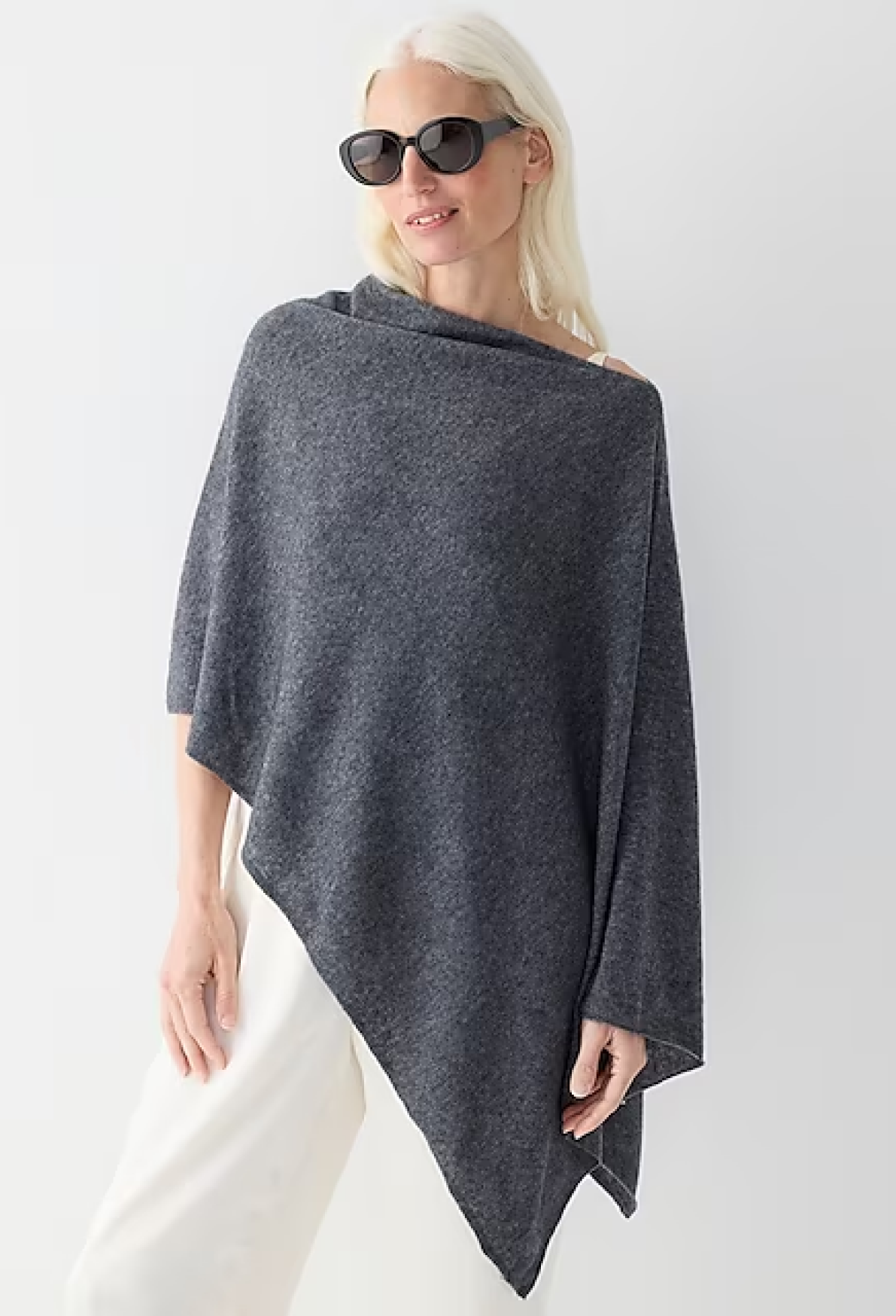 J.Crew Cashmere-wool blend poncho