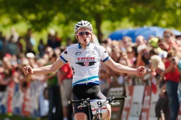 Trek World Racing's Mathias Flueckiger took sixth place in the men's World Cup race in Offenburg.