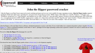 John the Ripper website screenshot