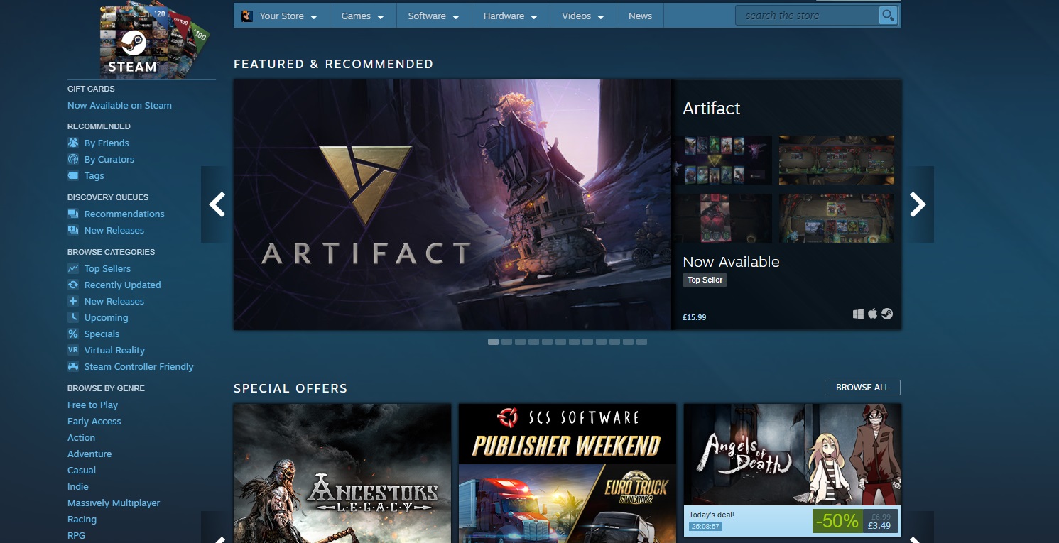 Steam Store goes down after gamers flock Valve's annual Summer