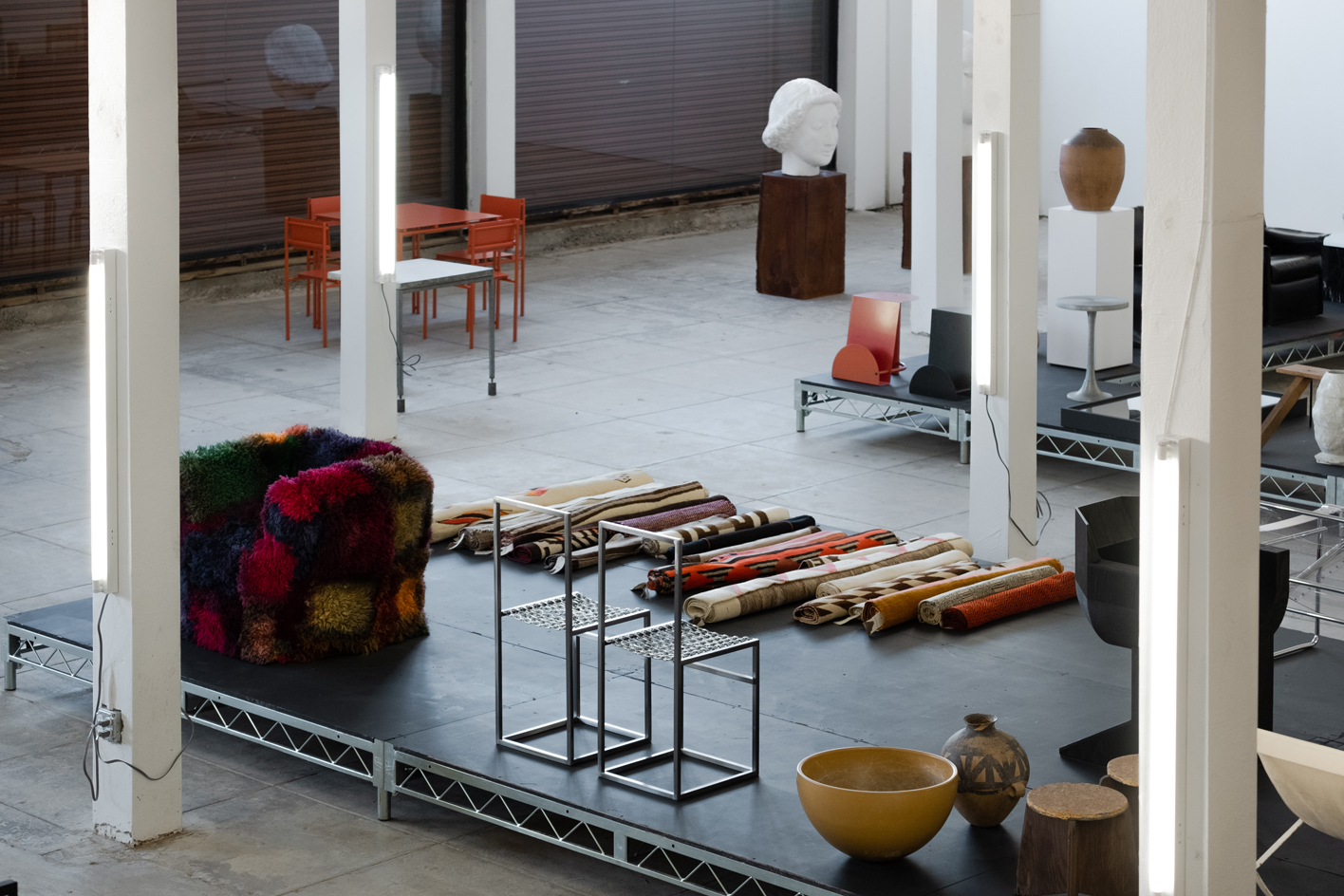 Installation view of art and design Los Angeles exhibition sized