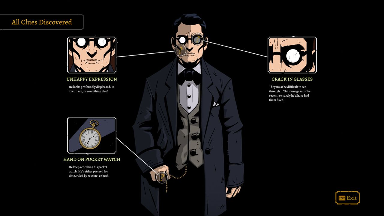 A man being examined by a detective