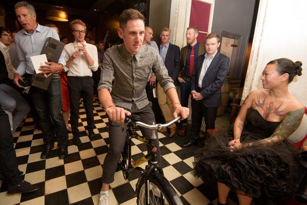 Matt Brammeier with the Qhubeka charity bike