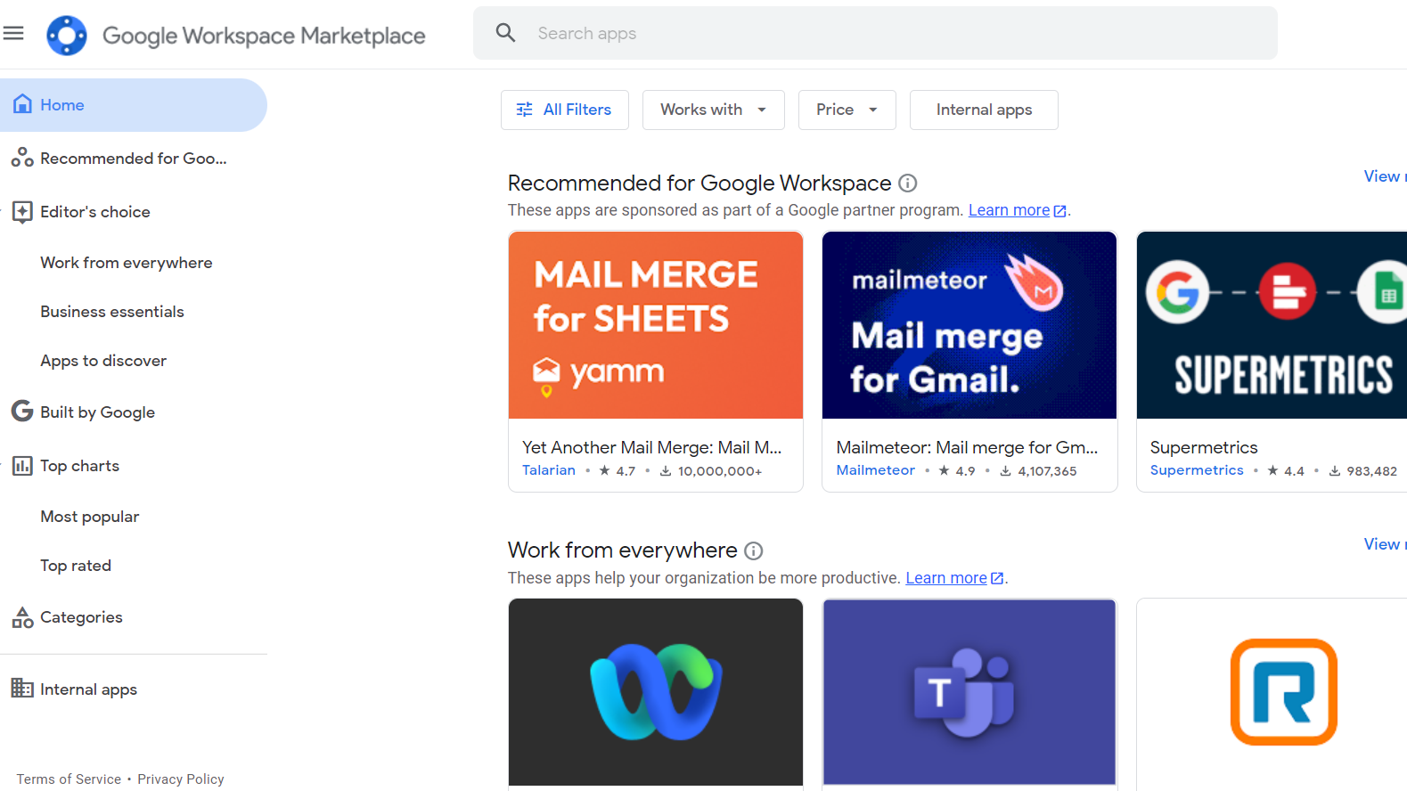 Google Workspace Marketplace