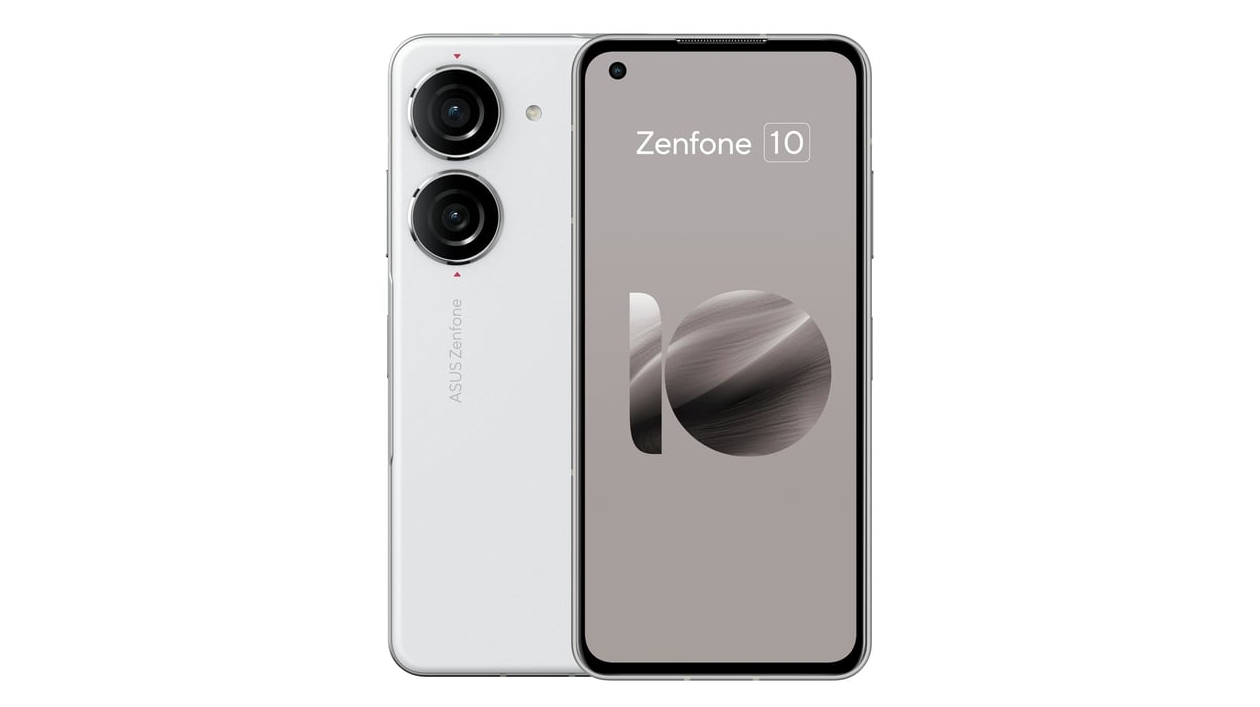 A leaked image of the Asus Zenfone 10 from the front and back
