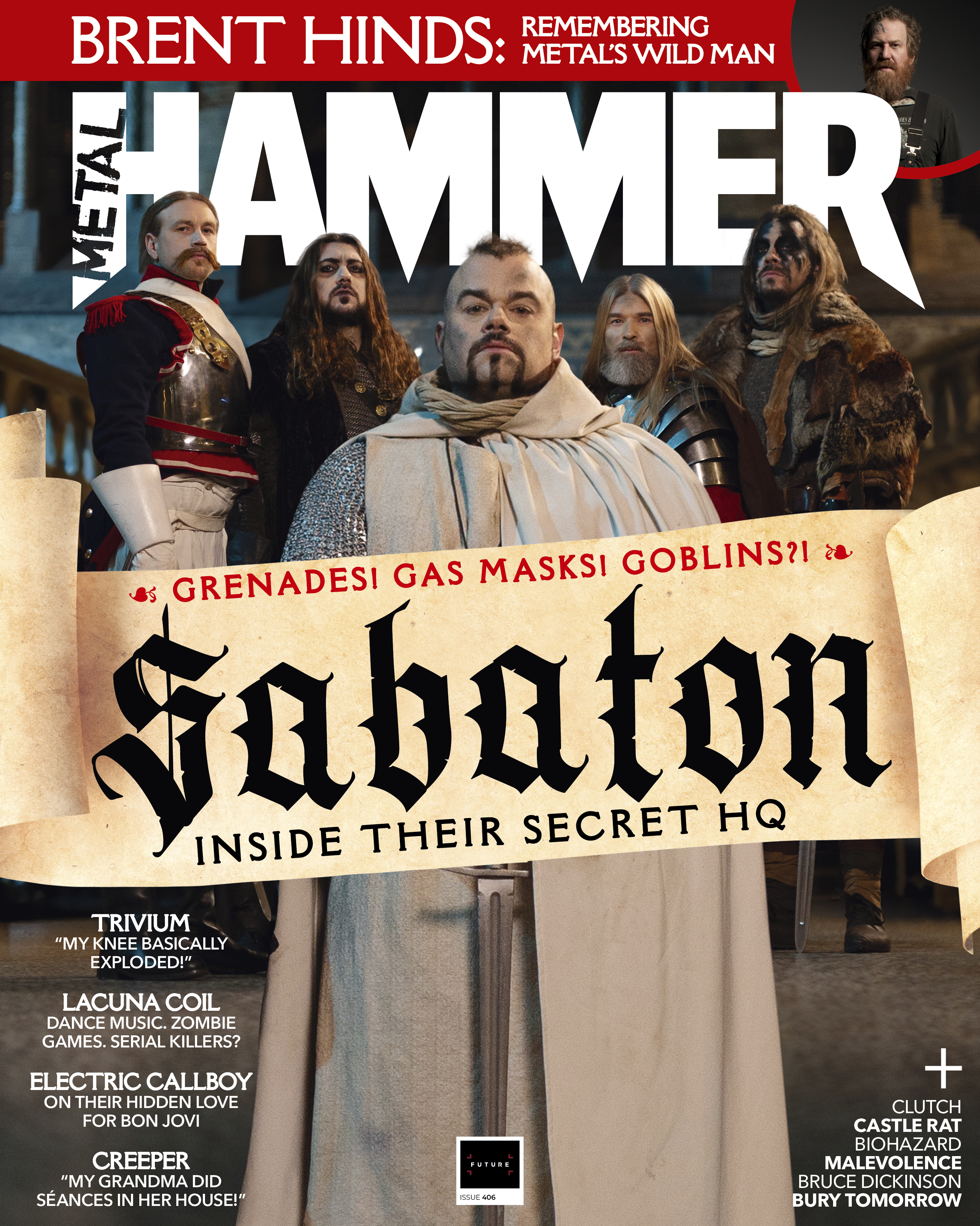Sabaton Metal Hammer cover issue 406