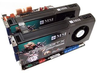 In SLI dual package form, the GTX 260 OC generates up to 56 dB(A).