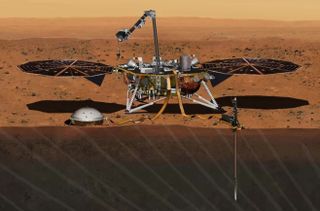 Mars Insight Lander on the Red Planet