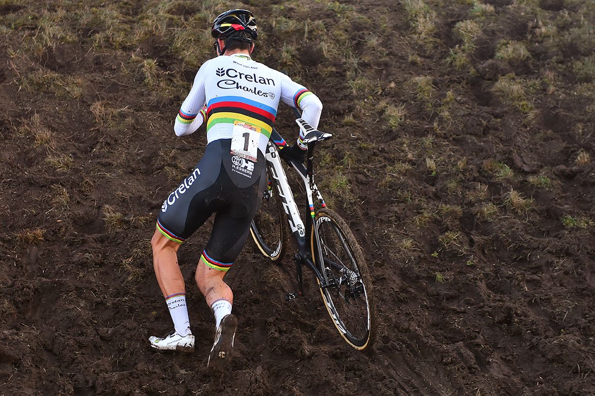 Wout van Aert on the run-up