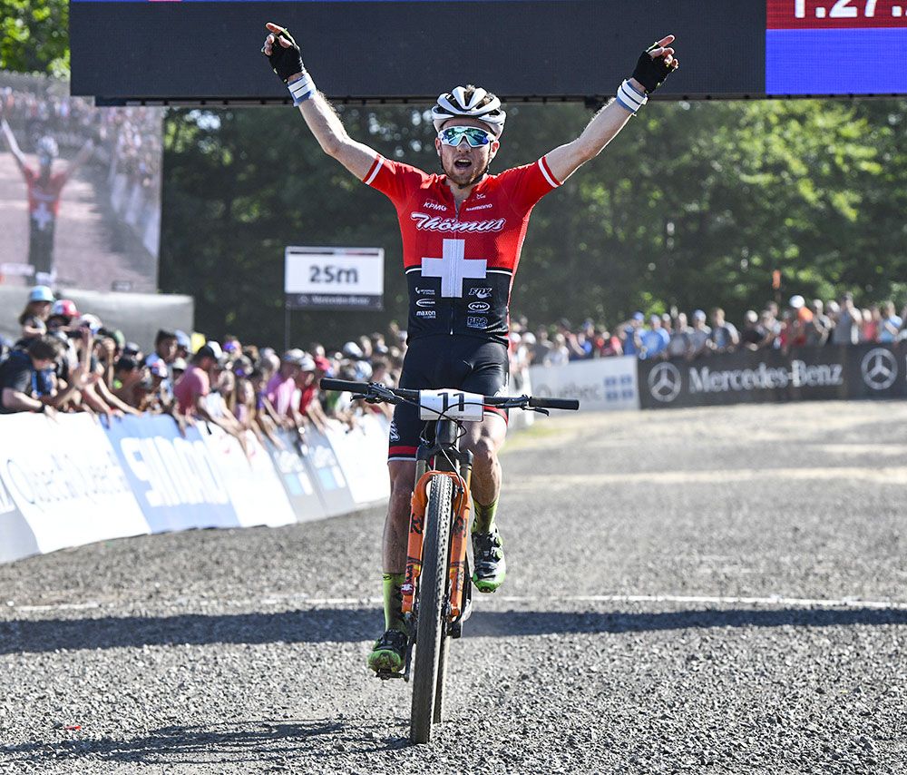 Mathias Flueckiger (Th&ouml;mus-RN Racing Team) wins his first career World Cup