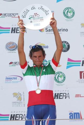 Filippo Pozzato wins the 2009 Italian Championships in Imola