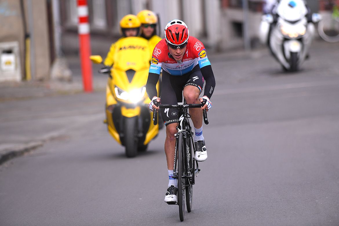 Bob Jungels on the move at La Fl&egrave;che Wallonne