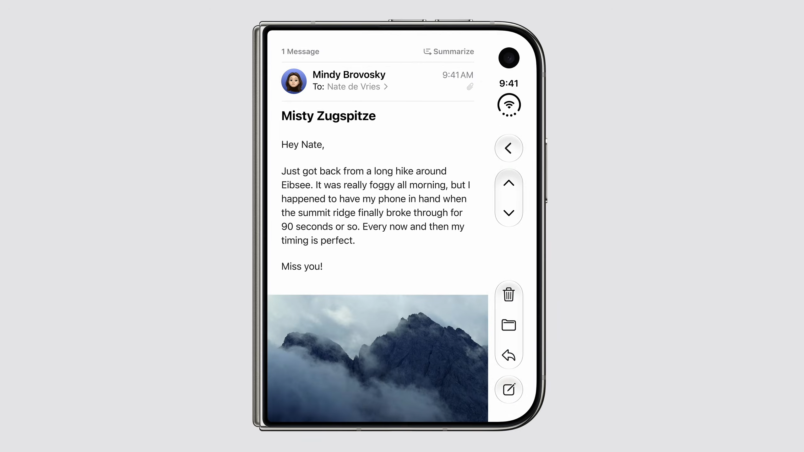 iPhone Duo menus on the right side