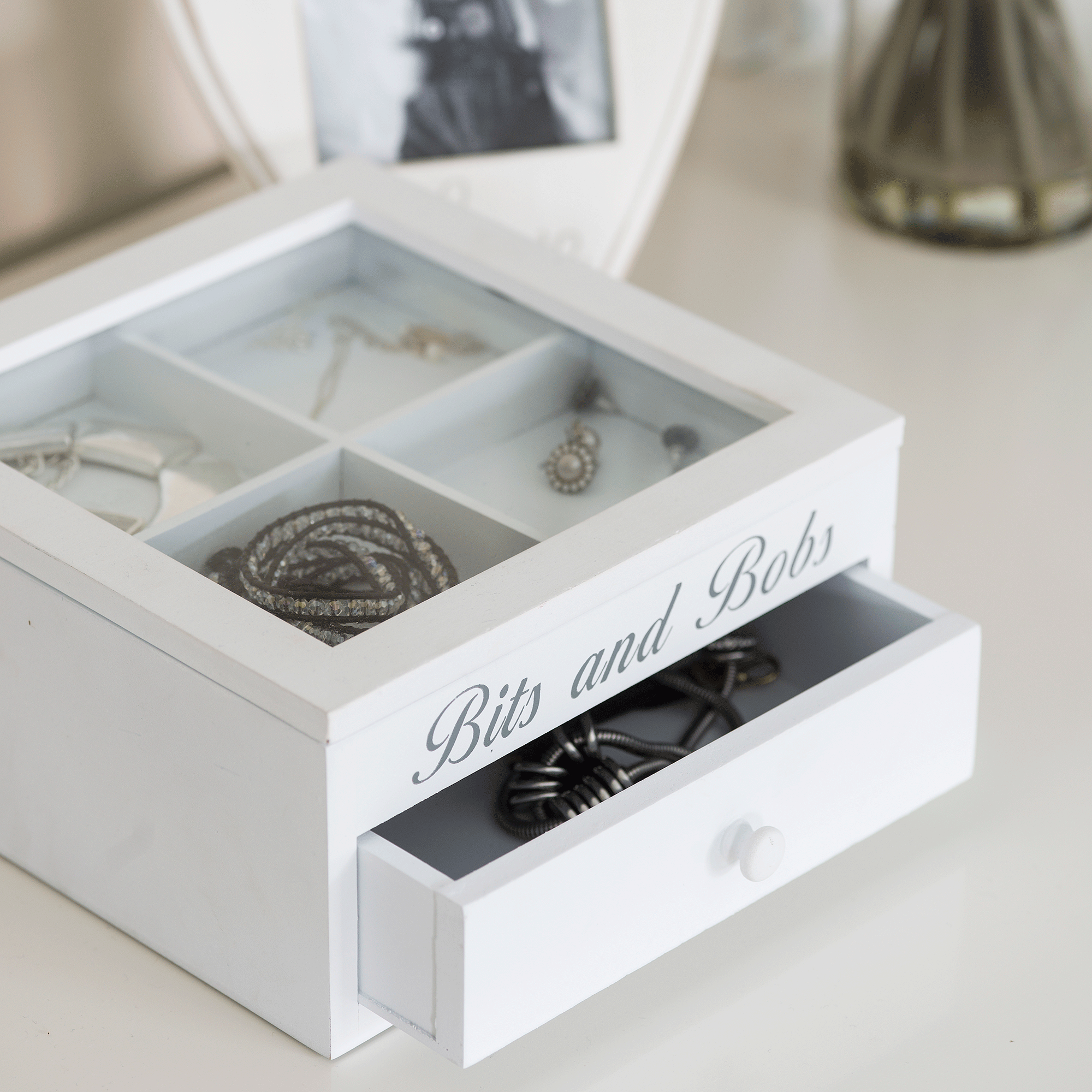White jewellery box