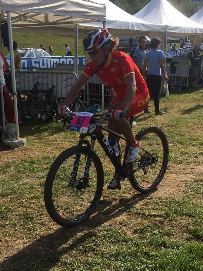 You know it's time to start counting points for the Olympics when the Chinese riders show up. Pictured here: Qinglan Shi