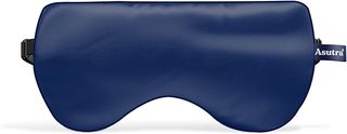 A navy blue weighted eye mask by Asutra