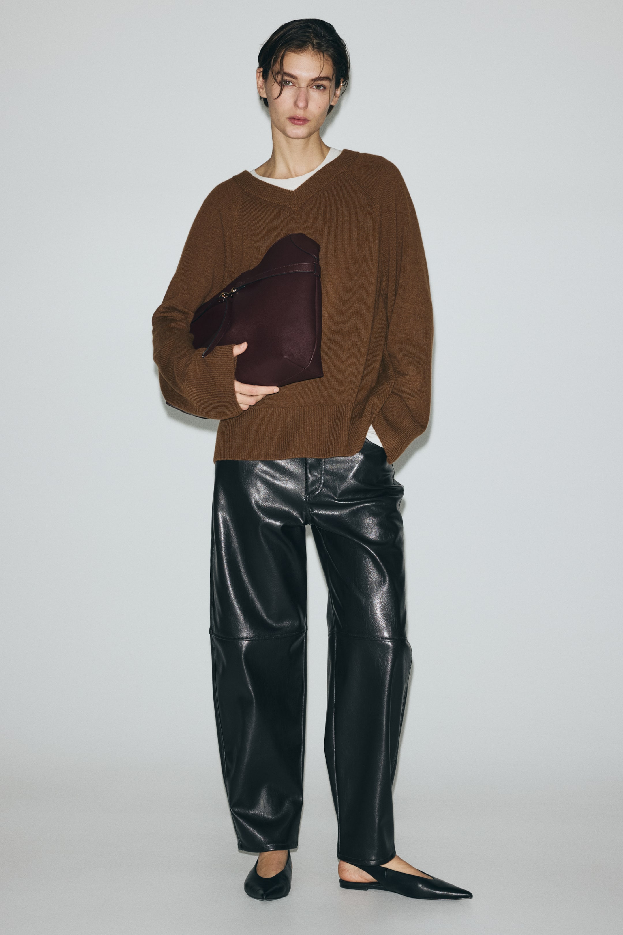 Oversized Wool Jumper - Grey