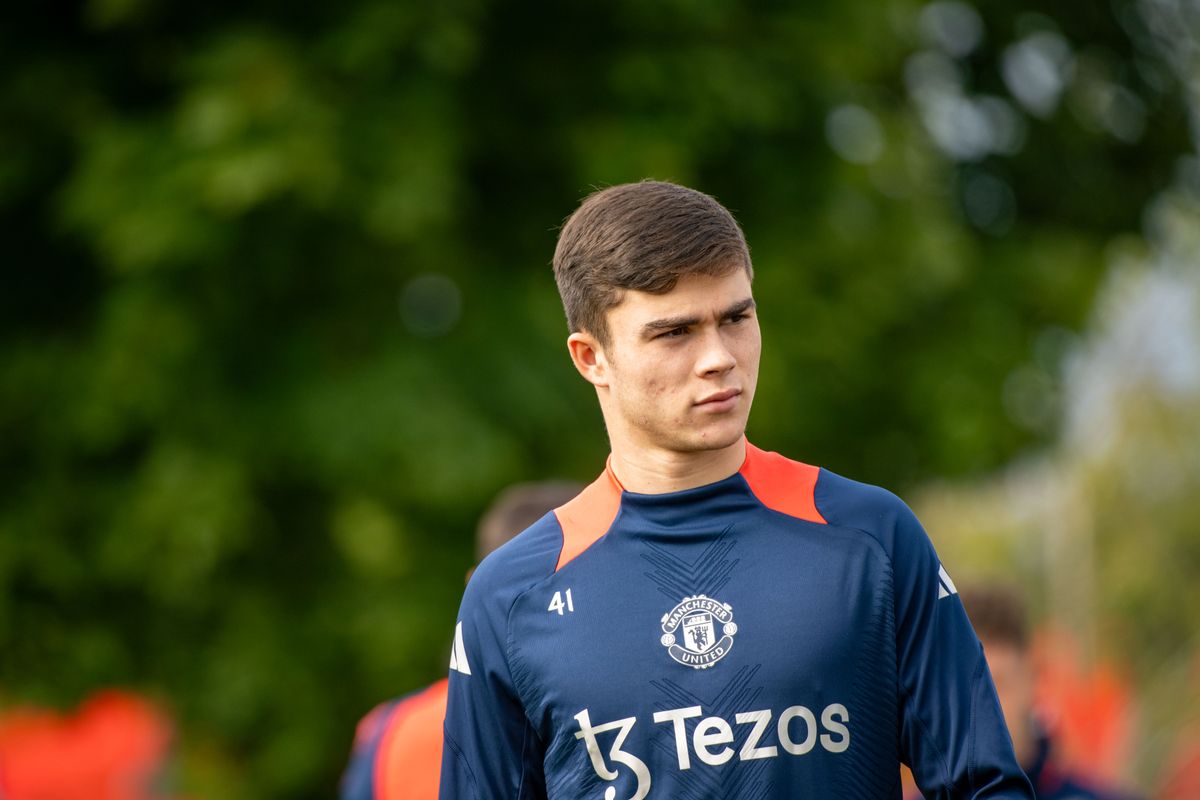 Manchester United defender Harry Amass