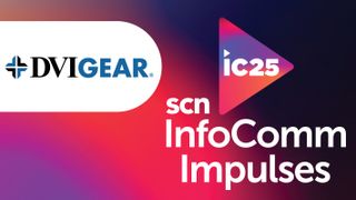 The SCN InfoComm 2025 Impulse logo with DVIGear.