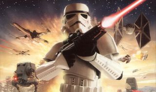 A Sormtrooper in Star Wars Battefront.