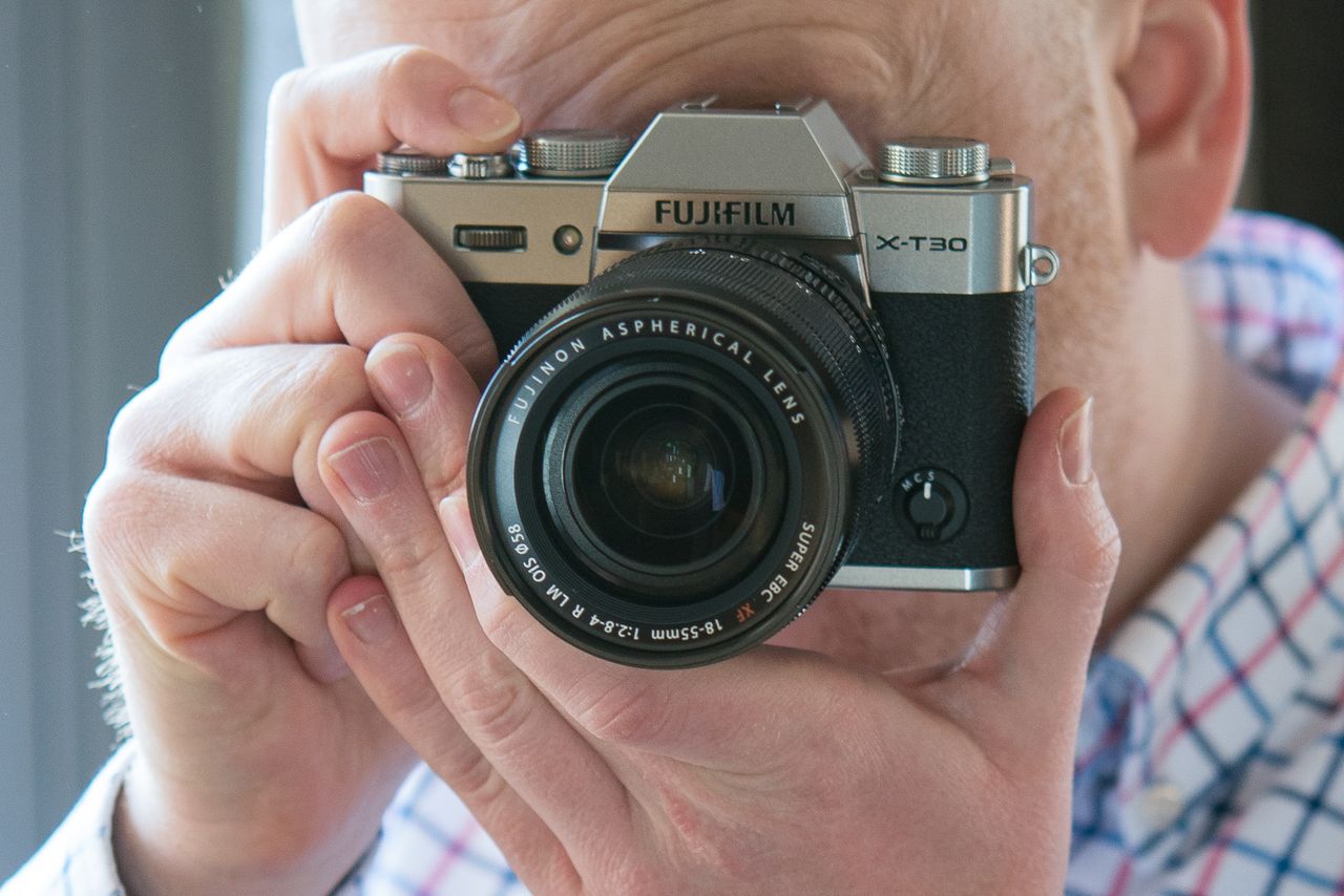The X-T30 is a very small and lightweight camera, even more so if used with a pancake lens. Image credit: TechRadar