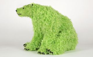 Art Hag with green colourd bear, Paola Pivi