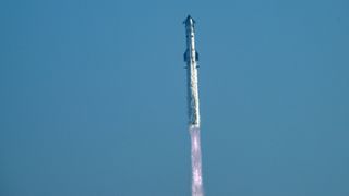 SpaceX's first Starship V3 megarocket launches on a suborbital test flight from Starbase, Texas on May 22, 2026.