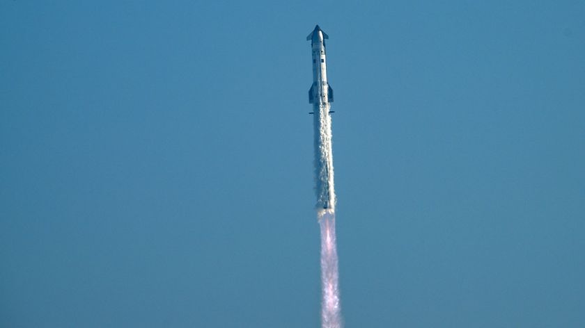 SpaceX's first Starship V3 megarocket launches on a suborbital test flight from Starbase, Texas on May 22, 2026.