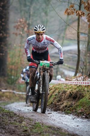 Julian Schelb on a climb
