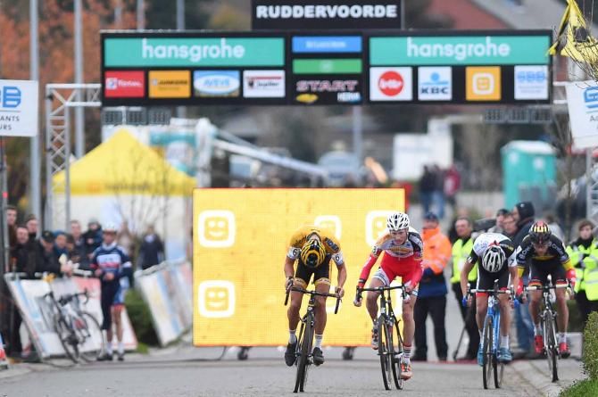 The sprint in the Superprestige Ruddervoorde