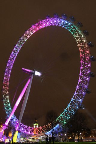 London landmarks lit up