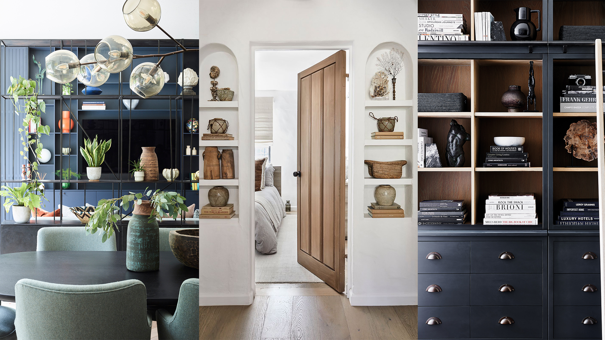 Decorating shelves: 13 ideas for beautiful arrangements
