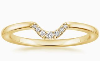 Brilliant Earth gold engagement stacking ring