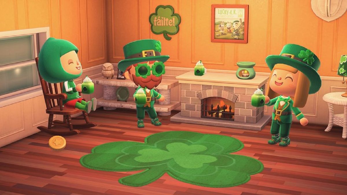 Animal Crossing: New Horizons St Patrick&#039;s Day