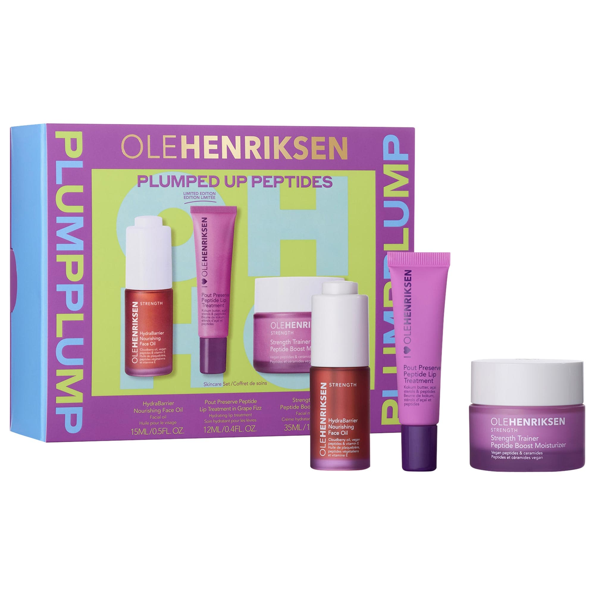 Plumped Up Peptides Skincare Set