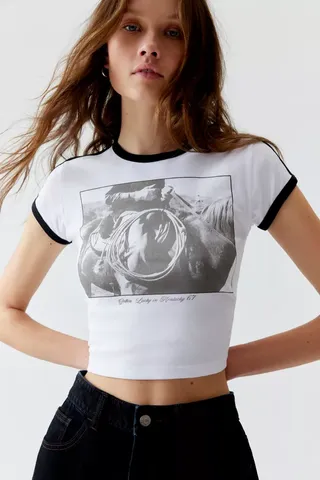 Cowboy Photoreal Ringer Baby Tee