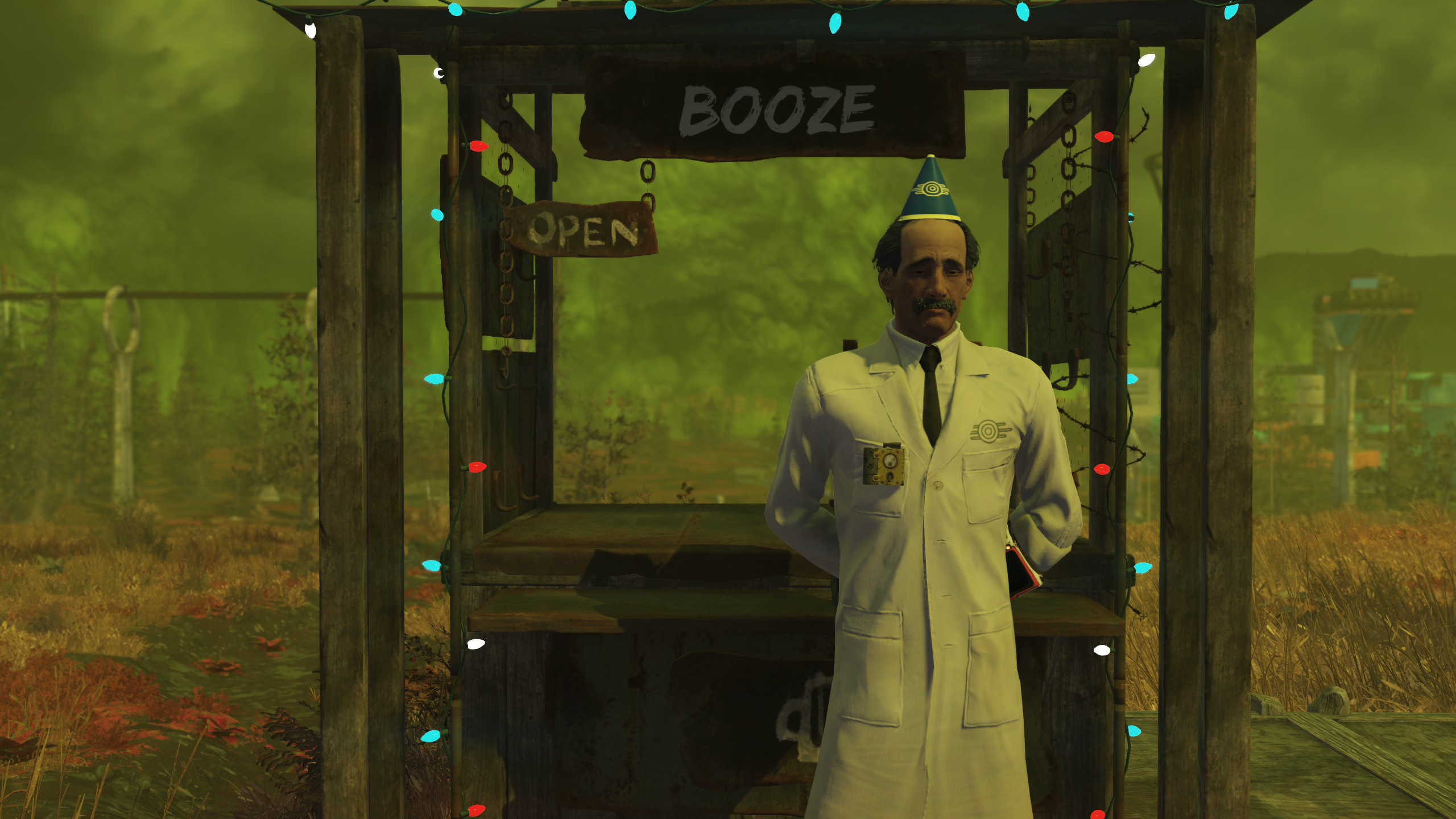 Fallout 76 scientist looking sad