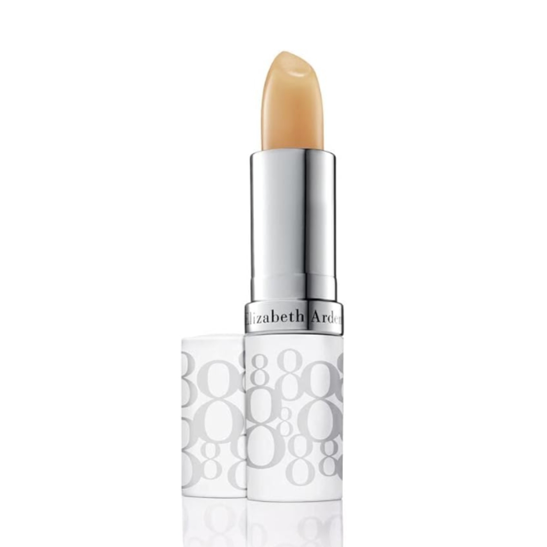 A product shot of the Elizabeth Arden Eight Hour SPF 15 Lip Stick, on a white background