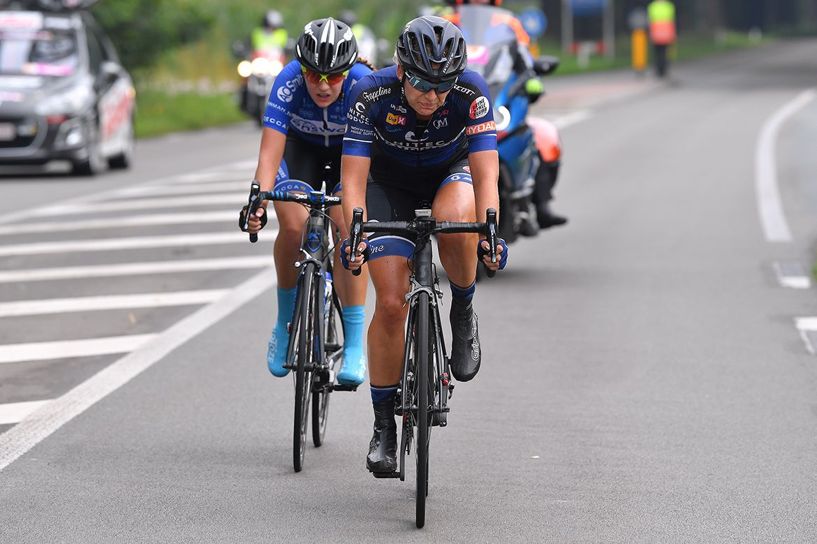 Tatiana Guderzo and Simona Frapporti in the breakaway