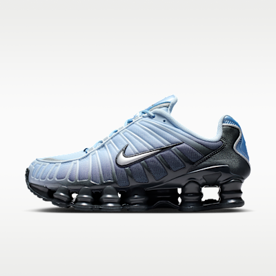Nike Shox Tl Women's Shoes - Anthracite/light Armory Blue/metallic Silver - Size 5