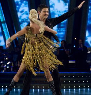 The Holby City star and Camilla Dallerup received one of the highest scores of the night